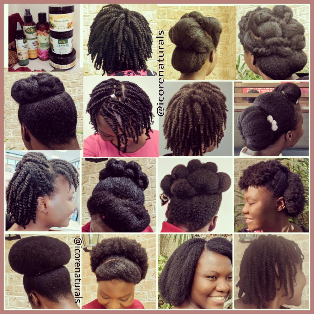Collage of Different Hairstyles